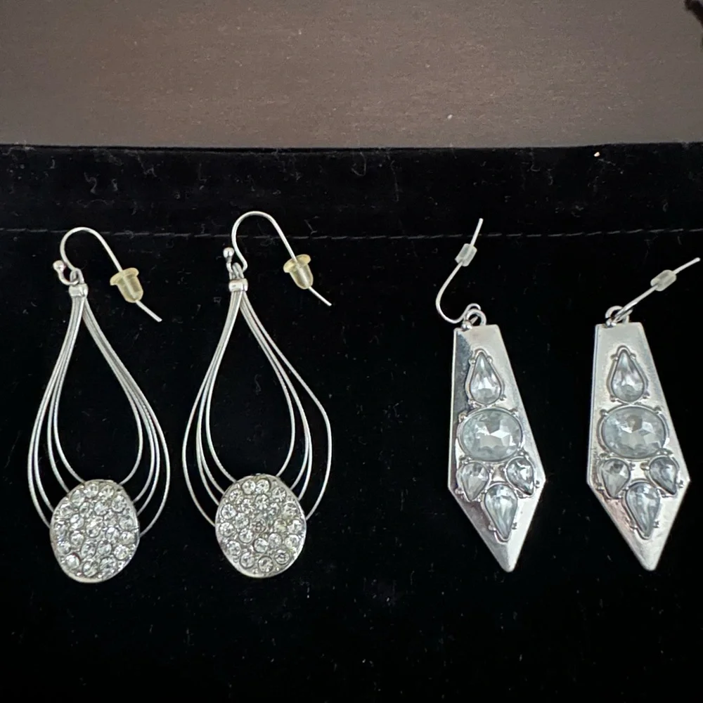 Silver Earring Set - Picture 2 of 3